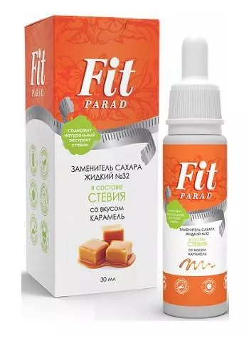Fit Parad Заменитель сахара жидкий №32 со вкусом карамели 30 ml