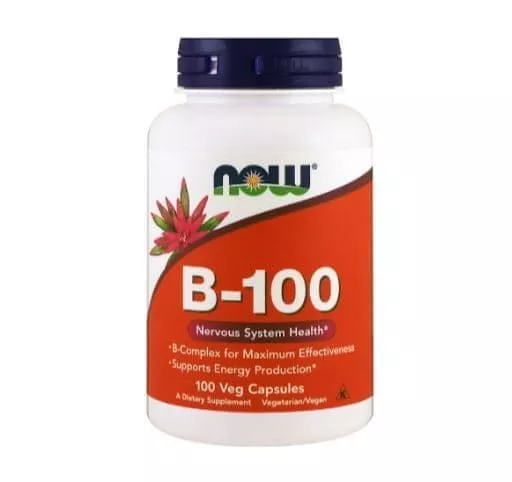 NOW Vitamin B-Complex 100mg 100 vcaps