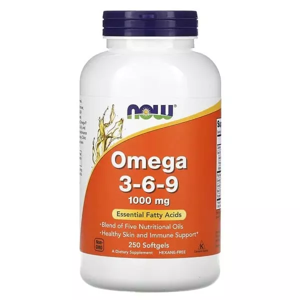 NOW Omega 3-6-9 1000mg 250 sgels
