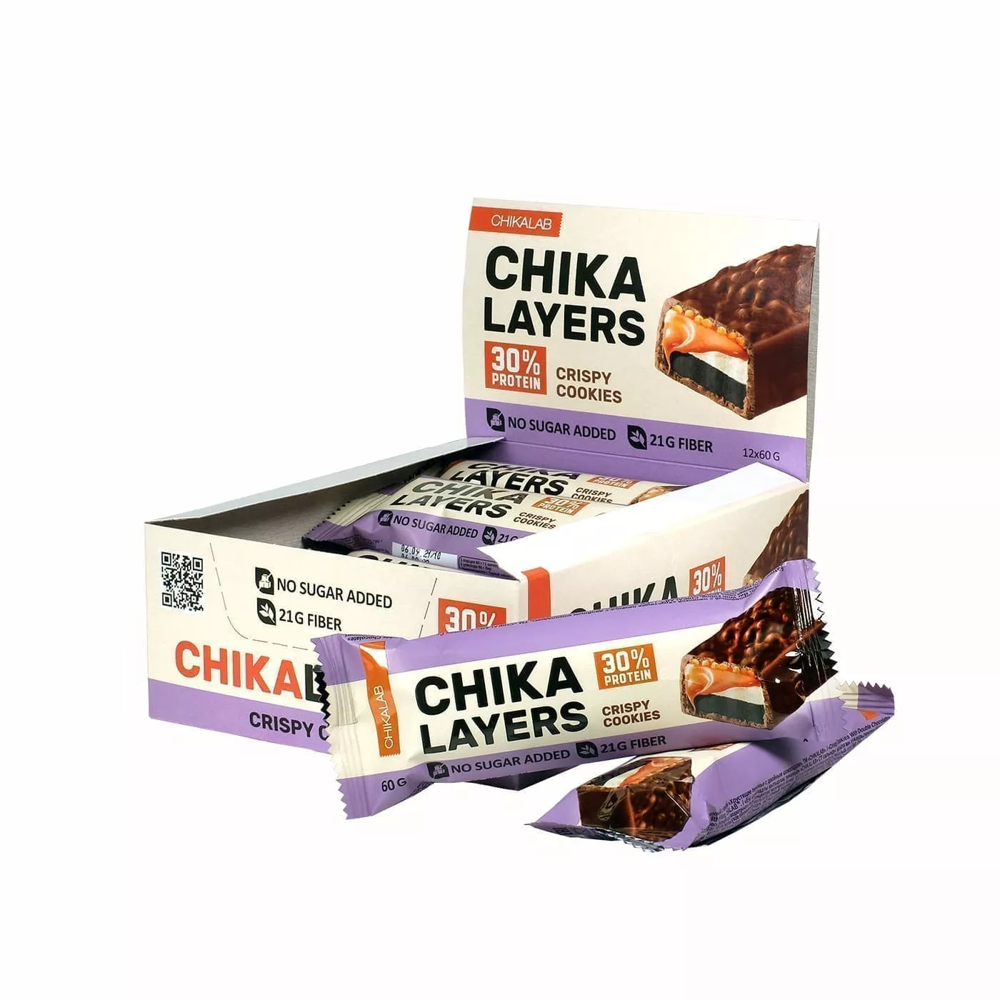 CHIKALAB Батончик CHIKALAYERS Глазированный 60g (х20)