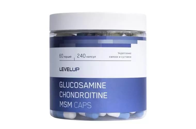 LevelUp Chondroitine+Glucosamine+MSM 240 caps