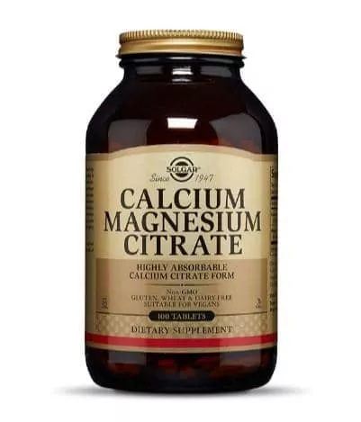 Solgar Calcium Magnesium Citrate 100 tabs