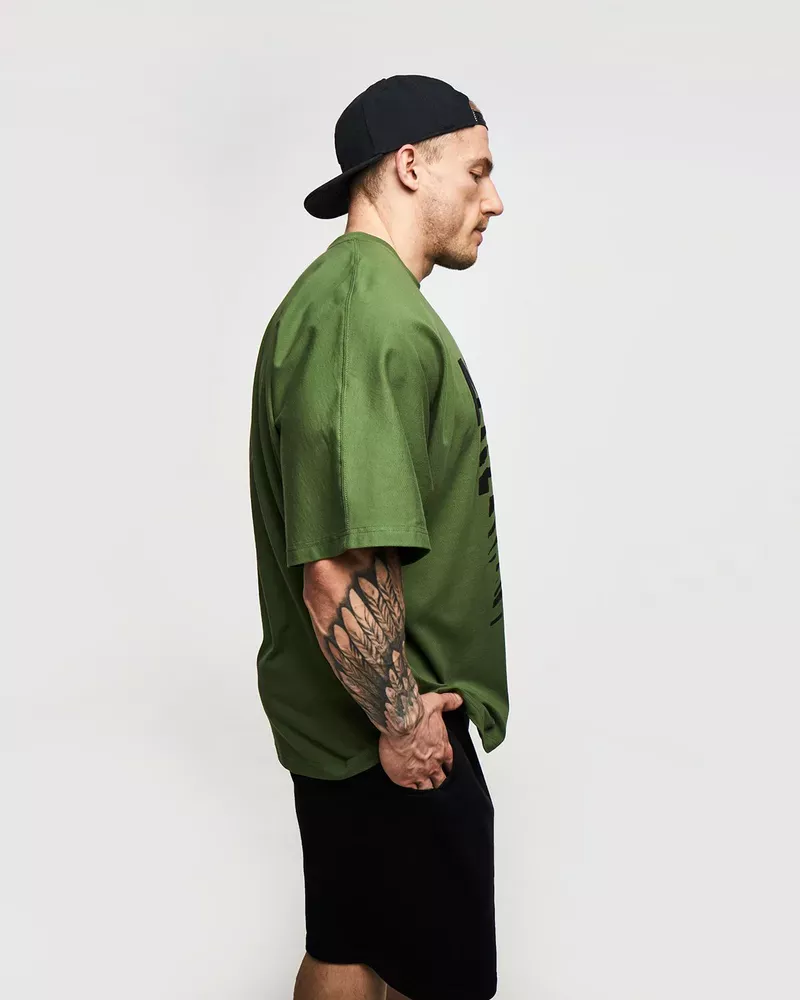 Master of Gains Футболка с Принтом GAIN Зеленая