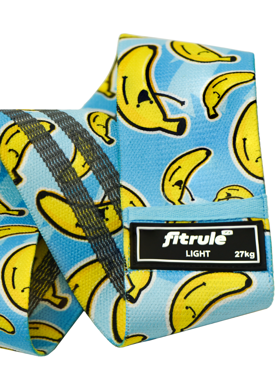 FitRule Фитнес резинка тканевая Принтованная (Банан 27кг) фото