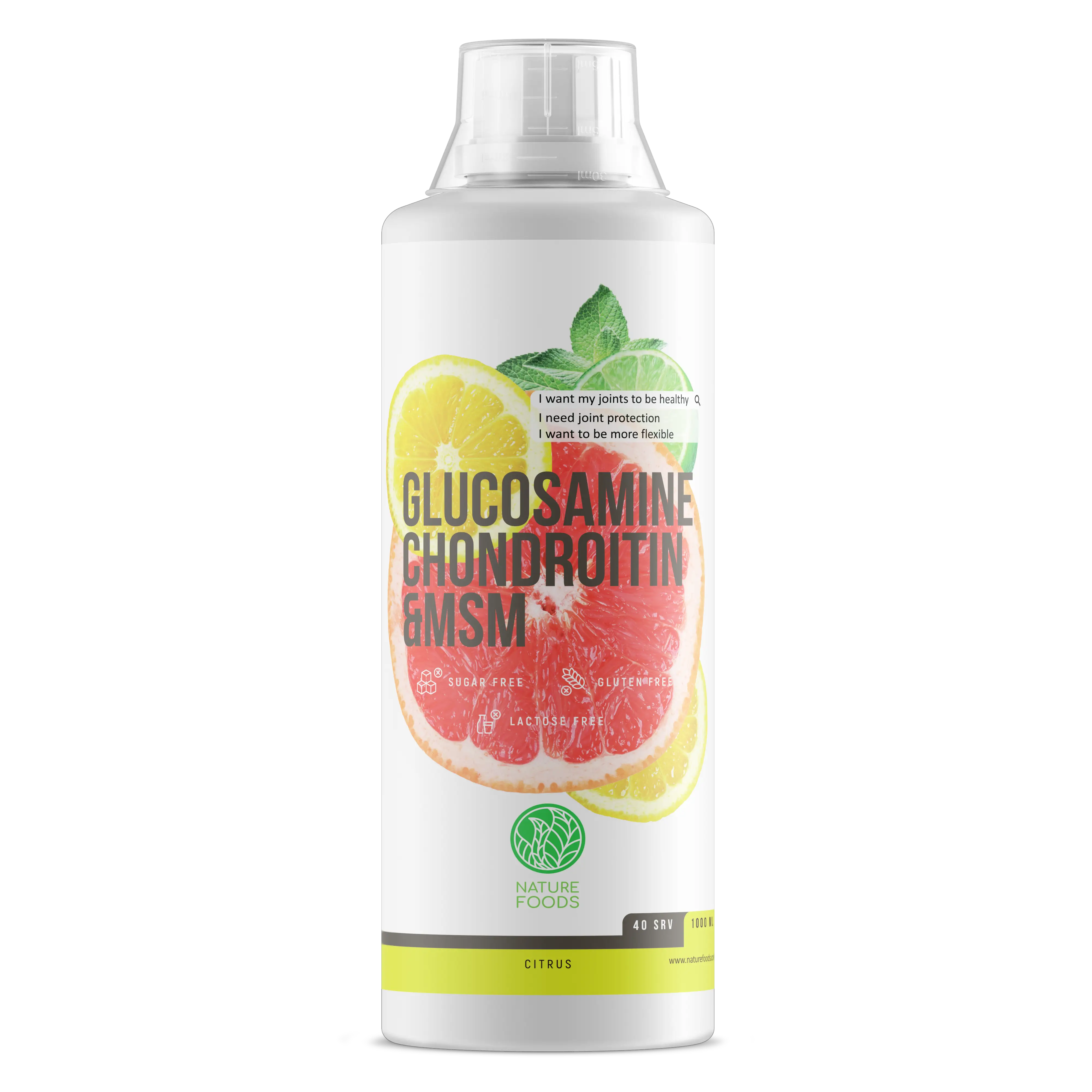 Nature Foods Glucosamine+Chondroitine+MSM Concentrate 1000 ml