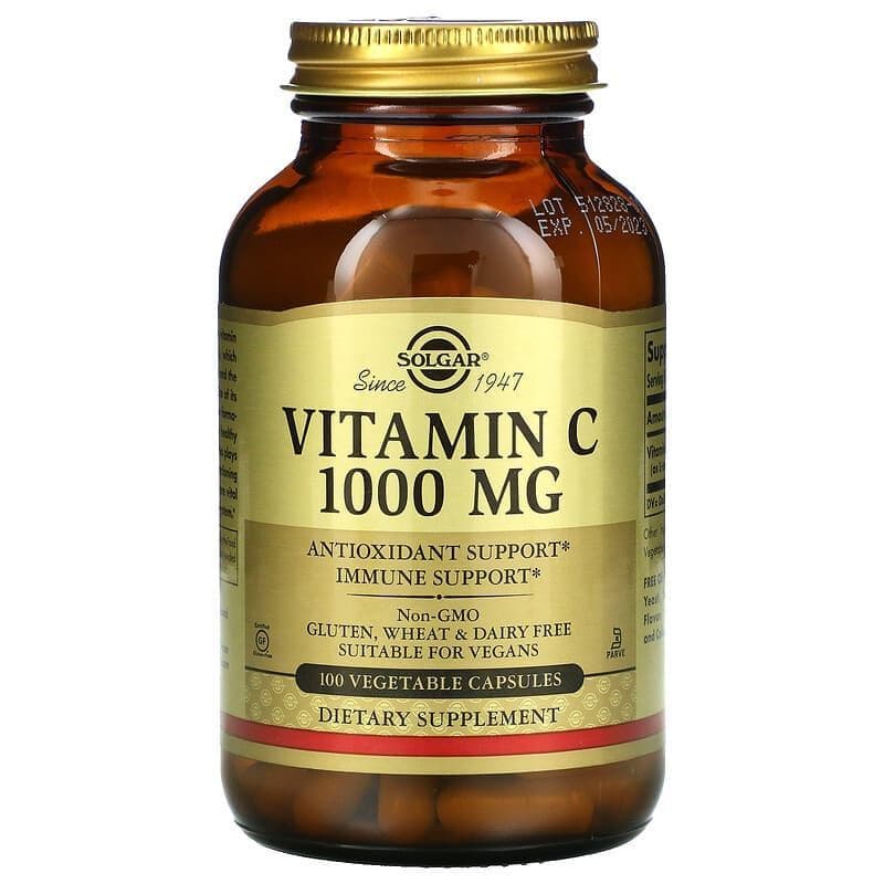 Solgar Vitamin C 1000 mg with Rose Hips 100 tabs