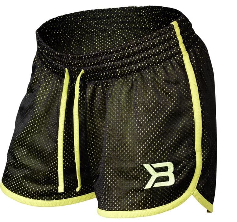 картинка Шорты Better Bodies Race mesh short шорты сетка черные/лайм от магазина спортивного питания «2scoop»