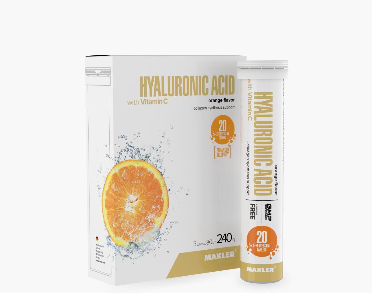 Maxler Hyaluronic Acid with Vitamin C 20 eff. tab