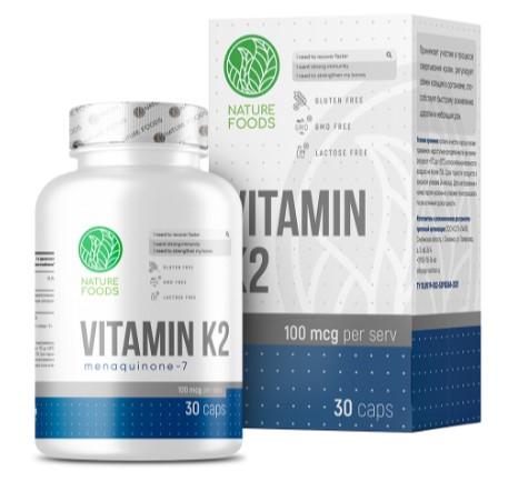 Nature Foods Vitamin K2 100mcg 60 caps