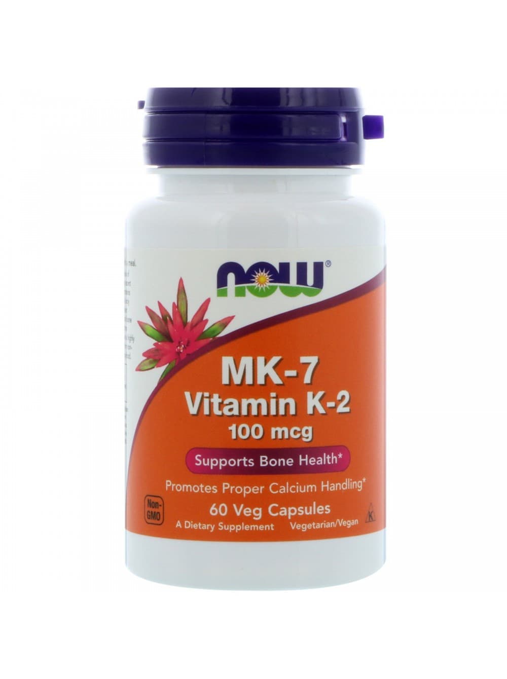 NOW Vitamin K-2 (MK7) 100 mcg 60 caps фото