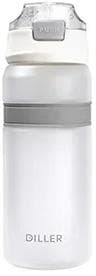 Бутылка для воды Diller D37 850 ml (Белый) фото
