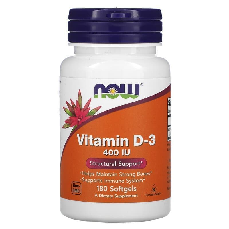 NOW Vitamin D-3 400 ME 180 caps