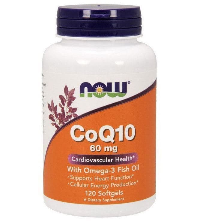 NOW CoQ10 60 mg with Omega-3 120 caps
