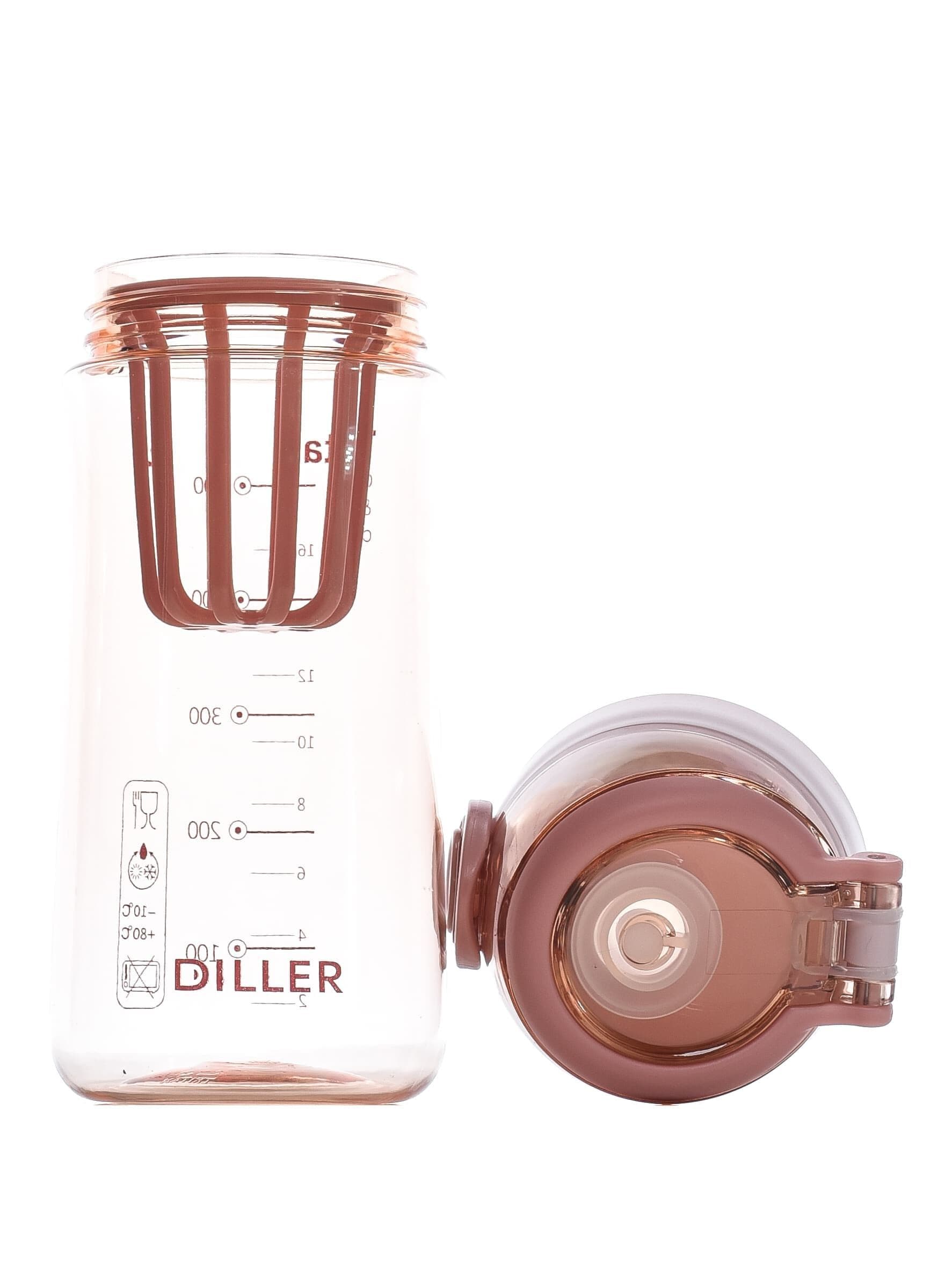 Бутылка для воды Diller D38-550 ml (Розовый) фото