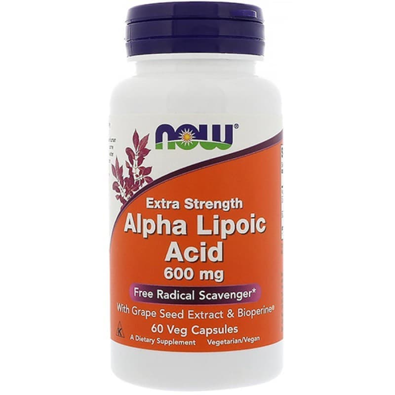 NOW Alpha Lipoic Acid 600mg 60 caps