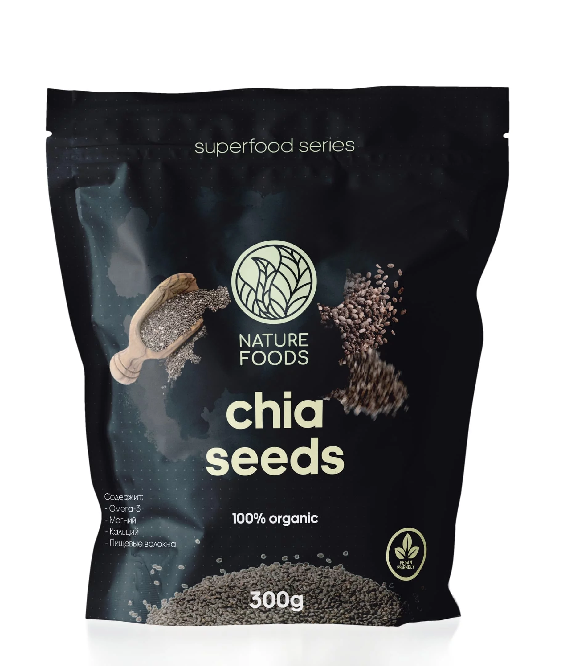 Диетическое питание Nature Foods Chia Seeds 300g купить недорого, заказать  с доставкой в Брянске