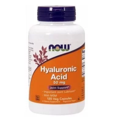 NOW Hyaluronic Acid 50mg + MSM 120 vcaps фото