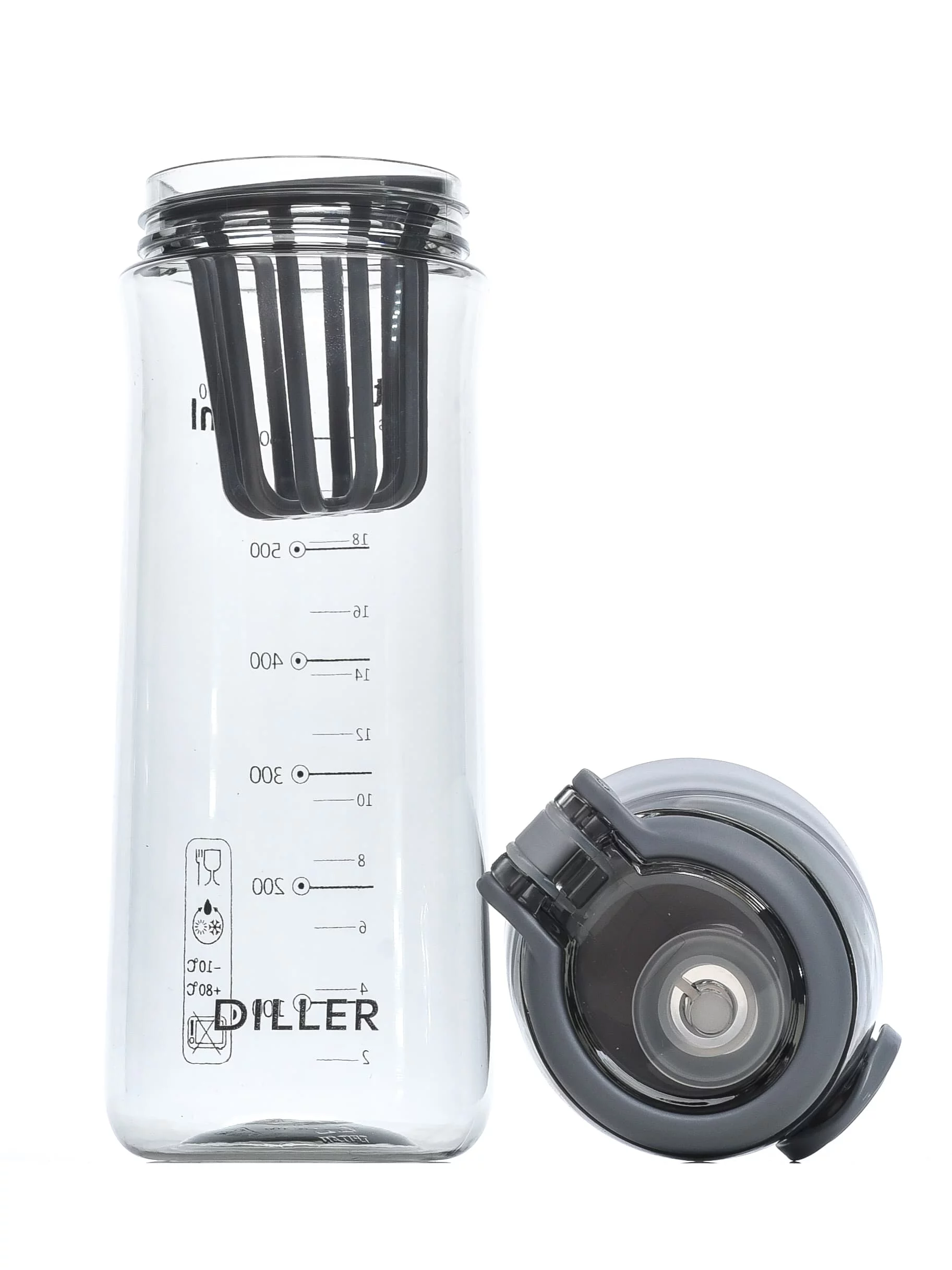 Бутылка для воды Diller D38-700 ml (Серый) фото
