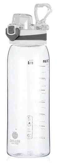 Бутылка для воды Diller D32 900 ml (Белый) фото
