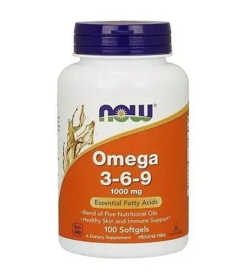 NOW Omega 3-6-9 1000 mg 100 sof фото