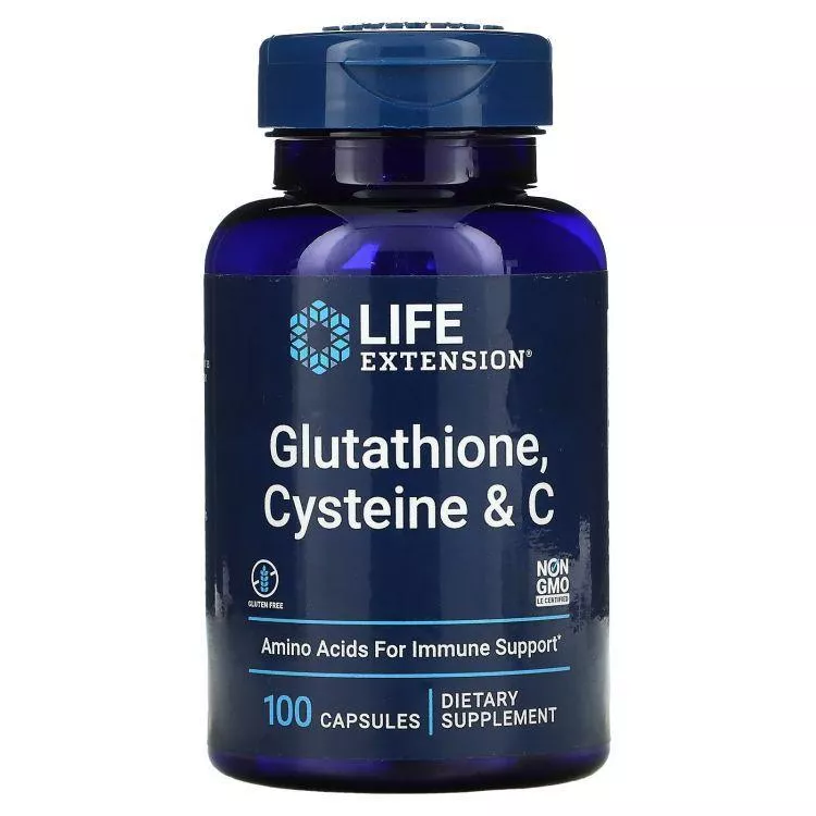 LIFE Extension Glutathione Cysteine & C 100 caps фото